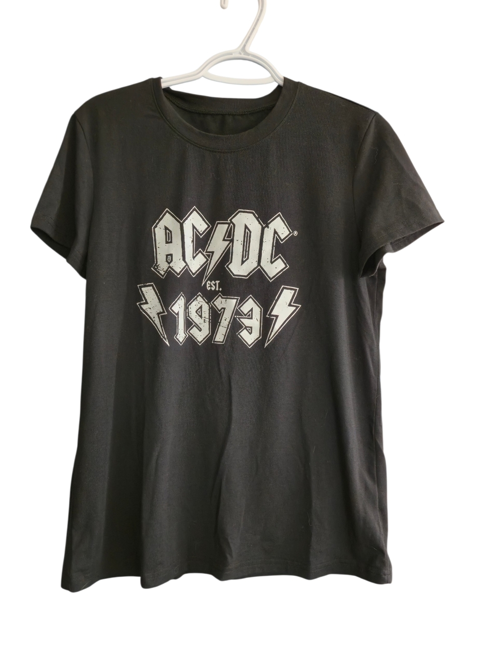 AC/DC 1973 Black Graphic Tee